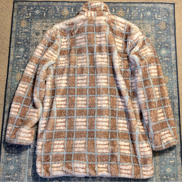 💎RARE💎🆕ANTHROPOLOGIE Brand HUTCH, Faux Fur Shacket, Size Medium - Picture 9 of 11